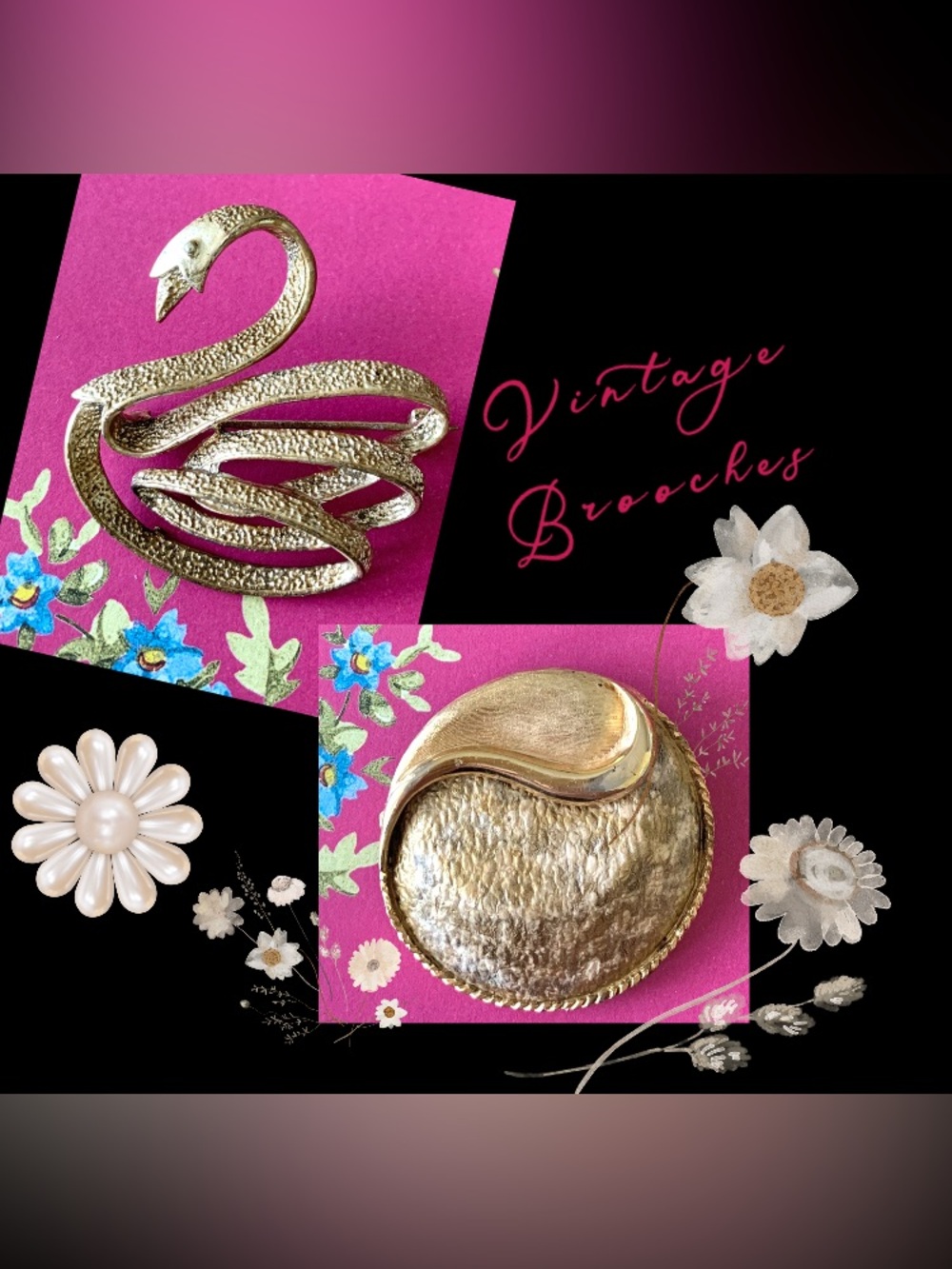 Vintages Brooch Set 1980’s